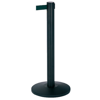 南 LG-HM 伸缩带栏杆座 砂面黑杆 两米隔离带警戒线围栏护栏排队栏