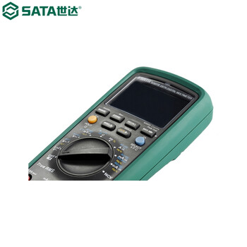 世达（SATA）03075 黑晶高亮智能真有效值万用表