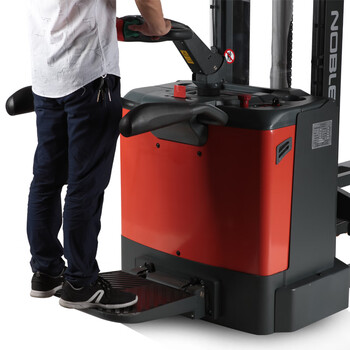 诺力（NOBLELIFT）叉车全电动液压堆高车站驾式电动托盘堆垛车PSB1236载重1.2吨升高3.6米