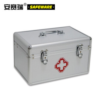 安赛瑞 便携式急救箱（空箱）便携药箱 急救包 铝合金急救药箱 20427