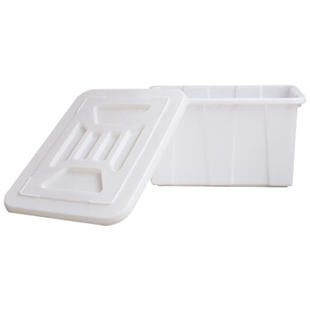 海斯迪克 HKCC11 长方形塑料水箱 白色300款外径865*650*615mm无盖 养殖箱周转分拣箱胶箱海鲜水产周转箱