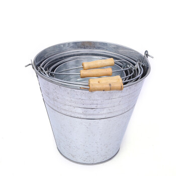 兰诗（LAUTEE）DA2184 铁皮水桶镀锌手提水桶老式储水桶 5L