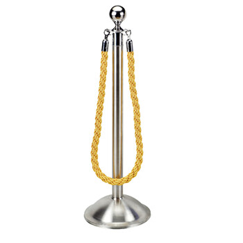 南 HCLG-W 半圆底栏杆座 砂钢 隔离带护栏杆警戒围栏银行排队立柱