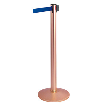 南 LG-W 铝合金伸缩带栏杆座  玫瑰金 两米隔离带警戒线围栏护栏排队栏