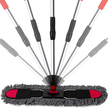 益美得 商用平板拖把大号棉线地板拖把纤维墩布尘推拖把 纤维款50cm平板拖把