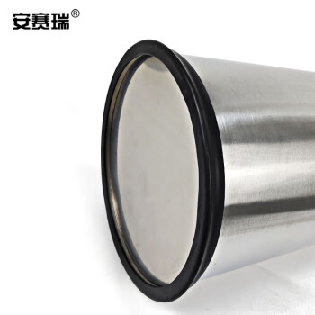 安赛瑞 不锈钢茶渣桶 大容量茶水桶排水桶 带盖加厚茶渣过滤垃圾筒 砂钢 20L 26744