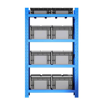 金兽 仓储货架 1200*600*2000mm中型工厂样品收纳架储物架展示架GH1034 蓝色主架