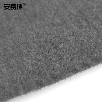 安赛瑞 一次性地毯 商用地毯2×10m 婚庆办公室楼梯开业展会舞台特厚地毯楼梯过道长期使用地毯5mm灰色26335