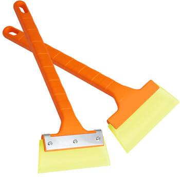 兰诗（LAUTEE）CD-4007 铁片牛津除雪铲 户外冰霜除雪铲子 车用冬季冰铲刮雪板 铁片长柄 三颗螺丝 单个装