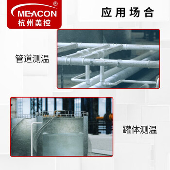 美控（MEACON）WZP系列温度传感器Pt100铂热电阻三线测温探头高精度贴片式变送热电偶K型  黄铜贴片式 5米线 