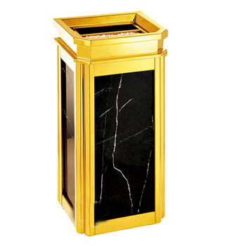 南 GPX-18A 南方靠墙式座地烟灰桶 镜金 办公楼立式座地烟灰桶户外垃圾箱大厅大堂电梯口烟灰桶