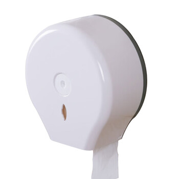 海斯迪克 HKQJ02 黑色透明纸巾盒（2个）男女厕所卫生间大卷纸巾盒 壁挂式酒店宾馆公共厕所大盘卷纸盒