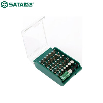 世达（SATA）09333 31件6.3MM系列气动旋具头组套