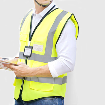 星工（XINGGONG）反光衣 反光背心  安全指挥应急救援夜跑骑行马甲 定制款  绿色