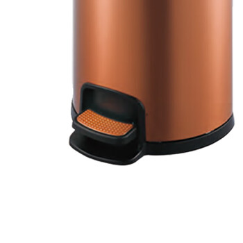 南 SJ5-D01 半圆形脚踏桶  玫瑰金 防指纹 5升容量 果皮桶  商用酒店宾馆客房不锈钢垃圾桶