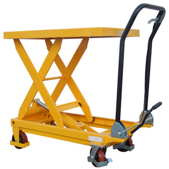 诺力（NOBLELIFT）TF30手动液压平台车 载重300公斤升高0.9米 升降模具搬运平板小推车