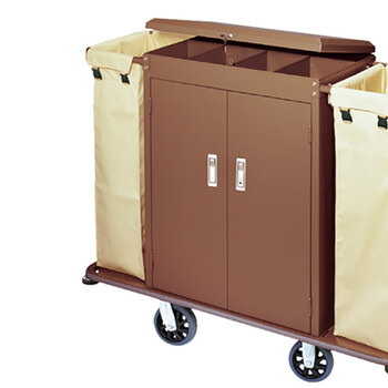 南 C-38 客房服务车  钢板烤漆 布草手推车客房清洁车房口车