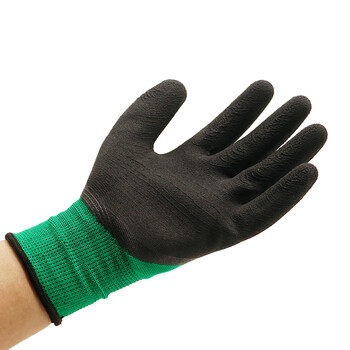 盛港浸胶线手套 尼龙耐磨防滑半胶加厚劳保用品 12双装SGL389