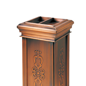 南 GPX-8D01 皇家座地 南方烟灰桶 古铜 商场垃圾桶 酒店落地烟灰桶立式果皮桶商场垃圾筒