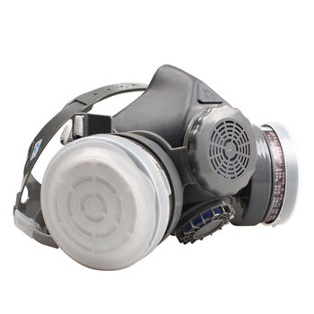 思创科技 橡胶半面罩口罩化工喷漆应急救援酸碱农药氨 ST-M60X-1B 1套（不含滤盒）