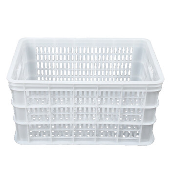 稳斯坦 WST190 加厚塑料周转筐 周转箱 食品筐服装收纳箱水果蔬菜存储箱 525*360*300mm