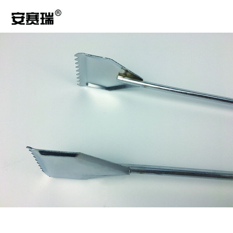 安赛瑞 环卫垃圾钳垃圾夹(5把装)电镀垃圾拾物器取物器 火钳碳夹煤球钳烧烤夹子78cm 24478