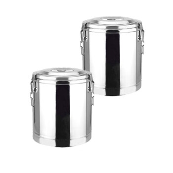 云筑 保温桶不锈钢大容量饭桶汤桶豆浆桶开水桶不带龙头50L 一个装  企业定制