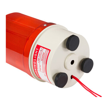 谋福CNMF352磁吸指示报警灯声光报警器旋转警灯报警信号闪烁警示灯（磁铁款 声光一体  12V ）