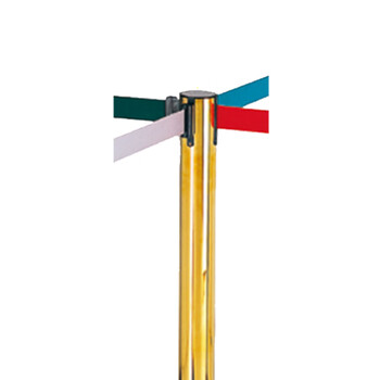 南 LG-HM 伸缩带栏杆座 镜金 两米隔离带警戒线围栏护栏排队栏