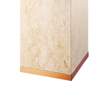 南 GPX-7K 南方座地烟灰桶 玫瑰金金花米黄 办公楼立式座地烟灰桶户外垃圾箱大厅大堂电梯口烟灰桶