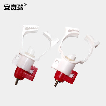 安赛瑞 鸡用六分圆管钢球饮水器 鸡用弹簧卡式饮水器养鸡乳头鸡用球阀式饮水器 10个装 530099