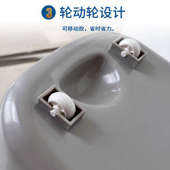 亿丽佳 拖把桶塑料加厚拖把桶带提手加厚带轮拖布桶挤水桶（颜色随机） 10件/组