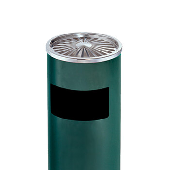 南 GPX-30 丽格王南方座地烟灰桶 墨绿色 镜钢斗 落地烟缸垃圾桶酒店宾馆不锈钢垃圾筒烟灰桶