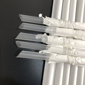 工霸（GONGBA）奶茶吸管纸质包装粗吸管12*230mm 独立包装透明大吸管 一次性吸管 1000支 定制