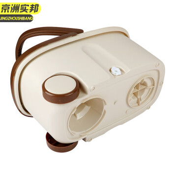 京洲实邦【抹茶绿金属蓝塑料盘+1头】旋转拖把桶双驱动免手洗JZSB8054