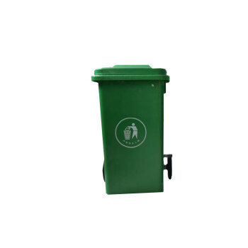 云筑 带盖回收垃圾桶 户外垃圾桶大号环卫果皮箱带轮 240L 标准款军绿色
