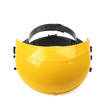 者也 多功能黄顶电焊面罩防护面屏防油面罩防喷溅有机玻璃面屏
