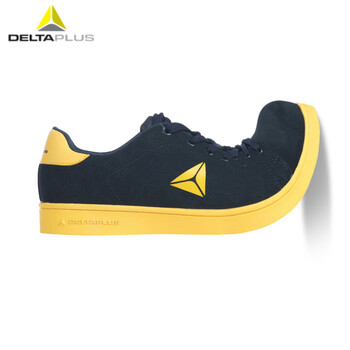 代尔塔（Deltaplus）301310无金属劳保安全鞋防砸防刺穿耐热SRC防滑安全鞋 定做 蓝黄色 44码 1双