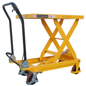 诺力（NOBLELIFT）TF30手动液压平台车 载重300公斤升高0.9米 升降模具搬运平板小推车