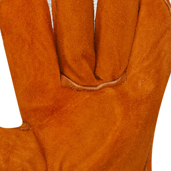 路宁 WY-5 长款反绒牛皮加里焊工电焊手套 40cm