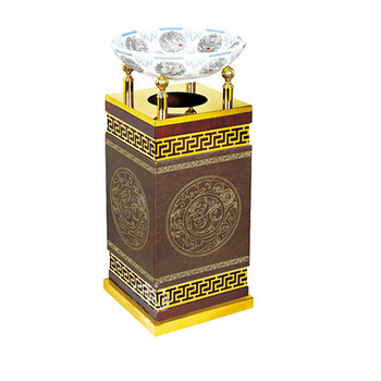 南 GPX-83E 南方宝柱烟灰桶  浅啡变色纹 落地烟缸垃圾桶酒店宾馆垃圾筒烟灰桶 