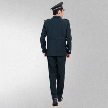 谋福CNMF629新式保安服春秋套装物业安保执勤制服西服工作制服【 (墨绿色西装款+送全套配件)  180】