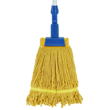 益美得 四色分类棉线蜡拖吸水拖把布拖头配件替换布 黄色拖布2块装