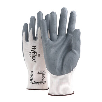 Ansell 安思尔 11-800 发泡丁腈涂掌手套航空级装配手套舒适贴合精密操作浸胶9码 12副简装 定做