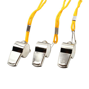 劳博士 LABORS LBS852 不锈钢口哨 裁判口哨 金属口哨 比赛用口哨 户外求生哨子 应急口哨（5个装）