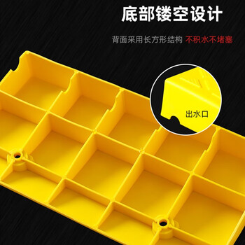 鼎红塑料斜坡垫上坡垫汽车爬坡垫门槛垫马路牙子台阶垫高5cm黑色