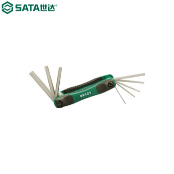 世达（SATA）09121 8件折叠式内六角扳手组套