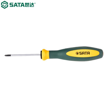 世达（SATA）63610  G系列双色柄十字形螺丝批#0x150MM