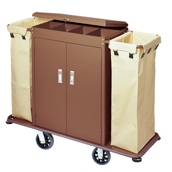 南 C-38 客房服务车  钢板烤漆 布草手推车客房清洁车房口车