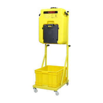 工品星便携式洗眼器移动紧急冲淋洗眼睛验厂工业实验室BTBC53-C（推车+废水回收槽）